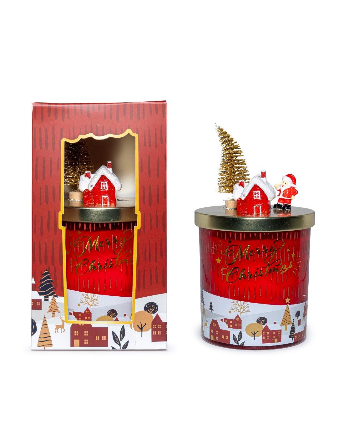 CANDELA PROFUMATA VANIGLIA E FRUTTI ROSSI 220GR VETRO