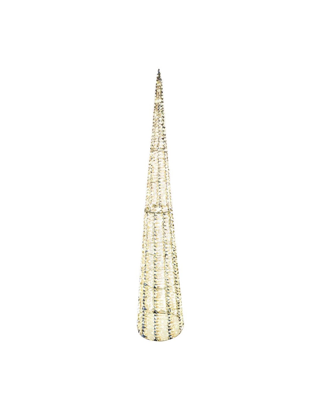 ALBERO CONO 28X150CM METALLO/PLASTICA CON 1440 LUCI LED