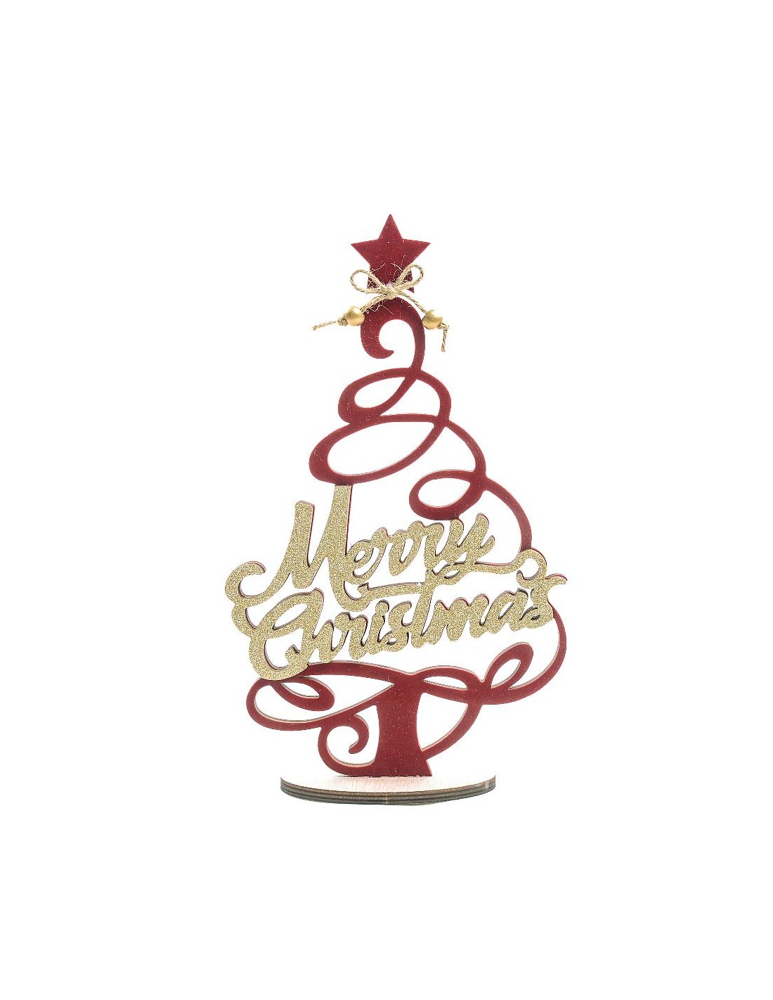 ALBERO DI NATALE LEGNO 18X30CM