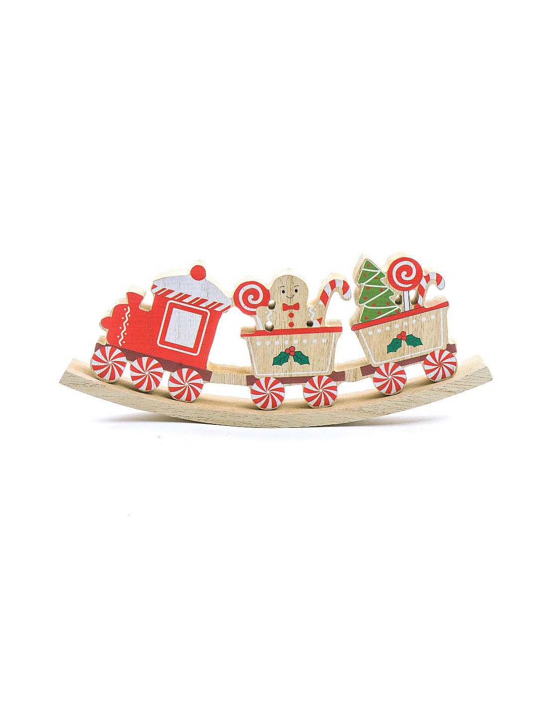 DECORAZIONE TRENINO LEGNO 25X9CM