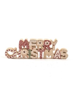 SCRITTA NATALIZIA LEGNO 30X9,5CM