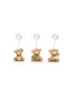 SEGNAPOSTO ORSETTO RESINA H10CM ASSORTITO