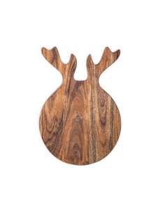 TAGLIERE RENNA LEGNO NATURALE 37X25CM