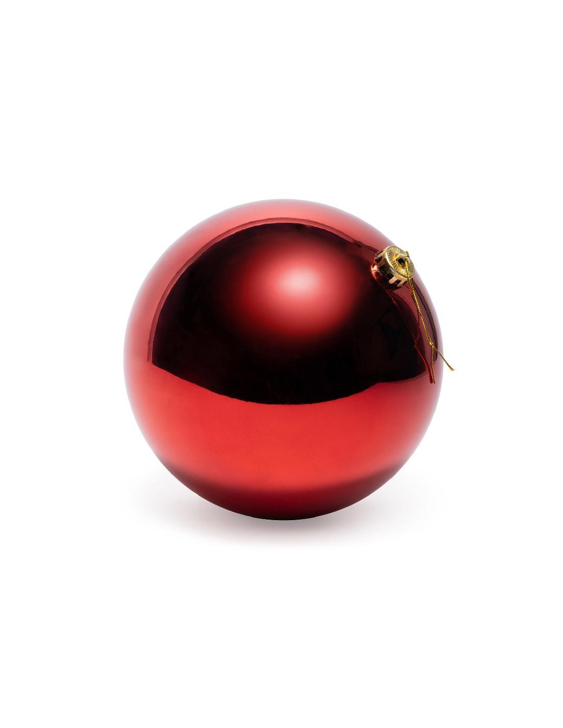 SFERA ROSSA LUCIDA 15CM PLASTICA