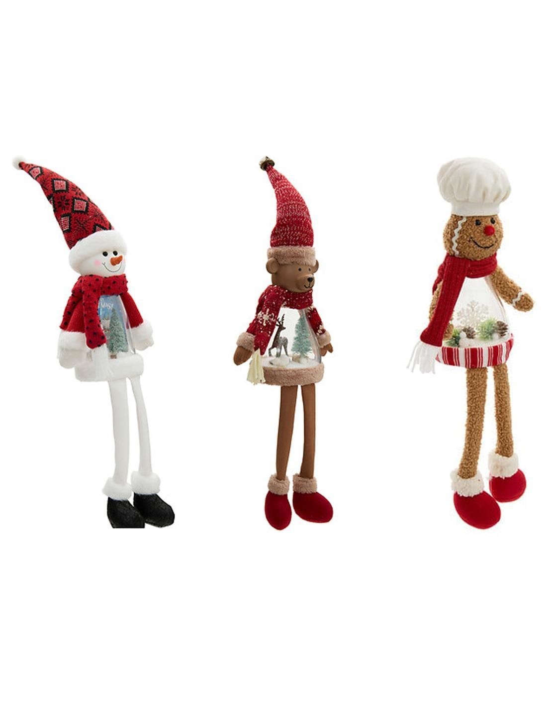 Decorazione figura seduta di Natale Assortito - La magia di Natale illumina la tua casa