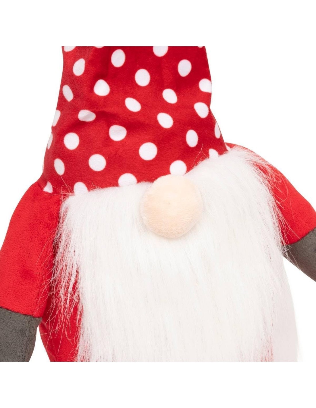 Decorazione figura GNOME di Natale 23 x 15 x 24 cm - La magia di Natale a casa tua