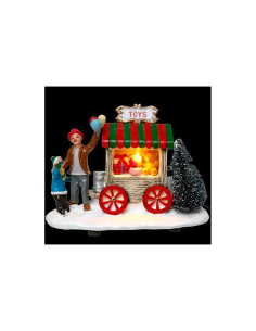 Accessorio per villaggio di Natale negozio di giocattoli 13X6X9CM assortito - La magia di Natale a casa tua