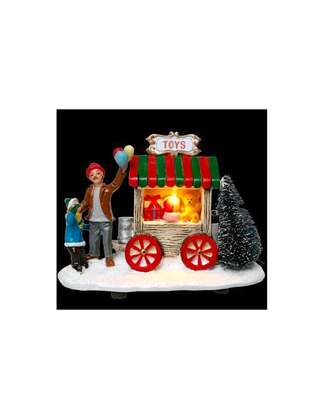 Accessorio per villaggio di Natale negozio di giocattoli 13X6X9CM assortito - La magia di Natale a casa tua