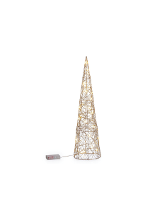 ALBERO CONO WILL ORO 60CM 30MICROLED CLASSIC