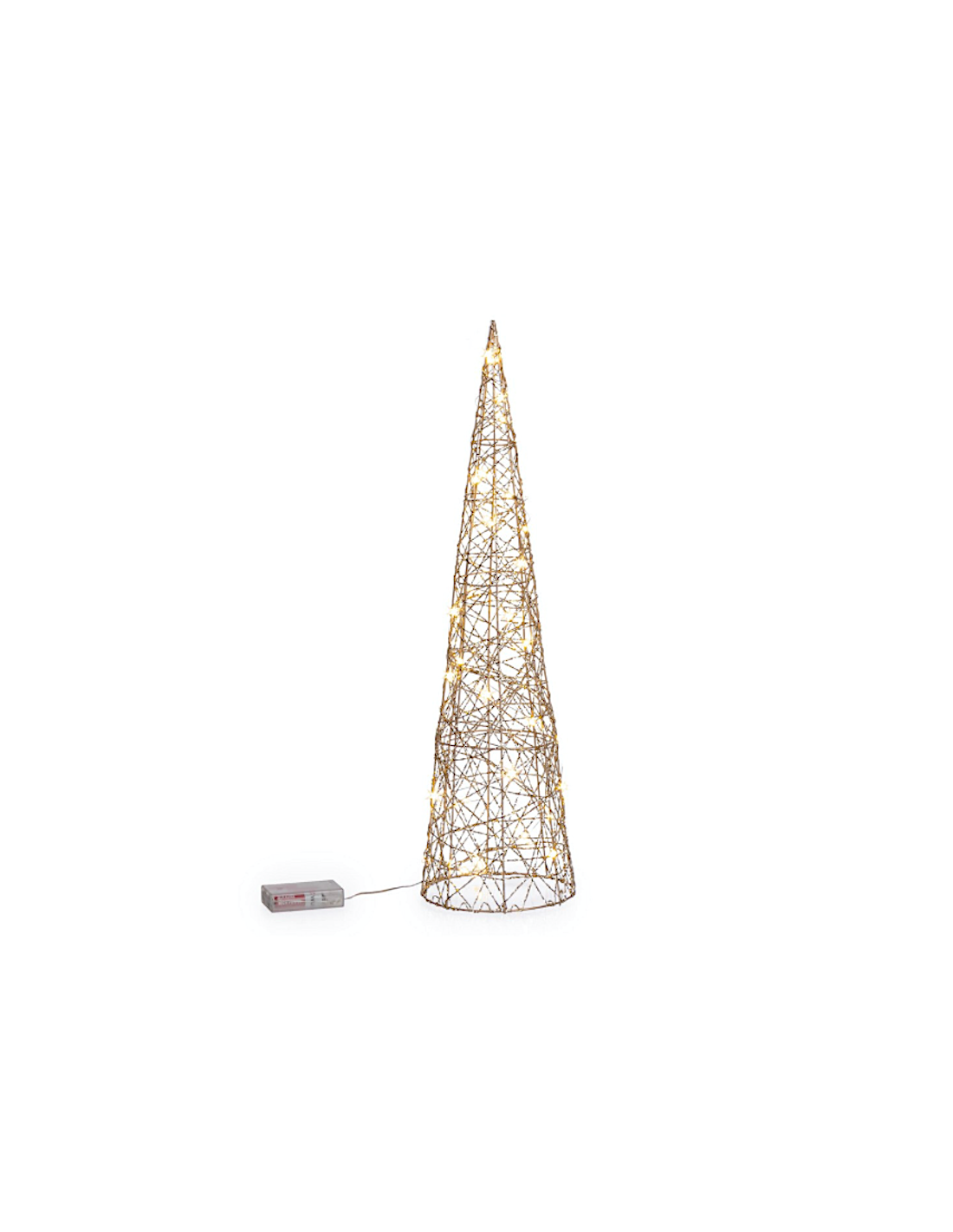 ALBERO CONO WILL ORO 60CM 30MICROLED CLASSIC