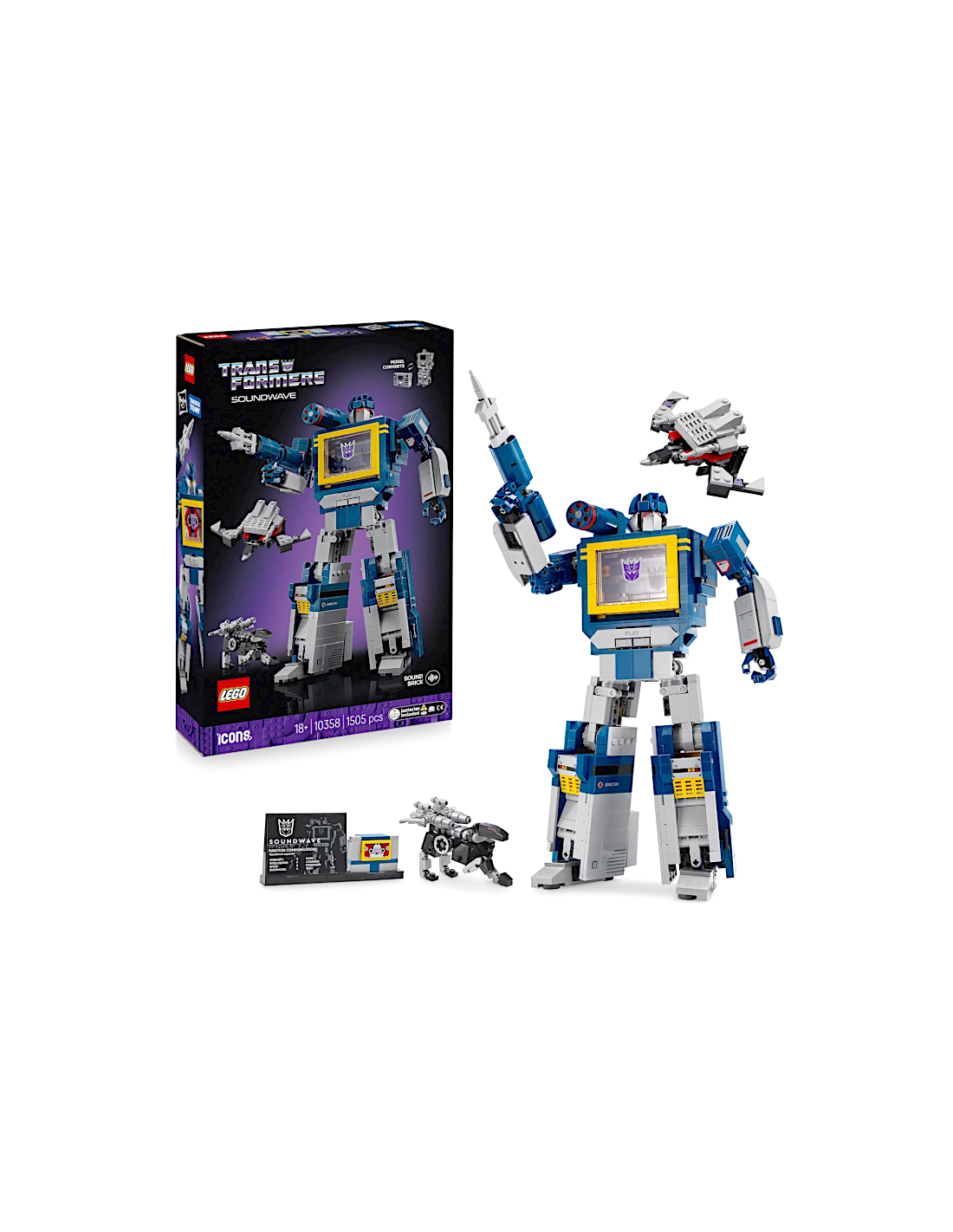 ICONS 10358 TRANSFORMERS SOUNDWAVE