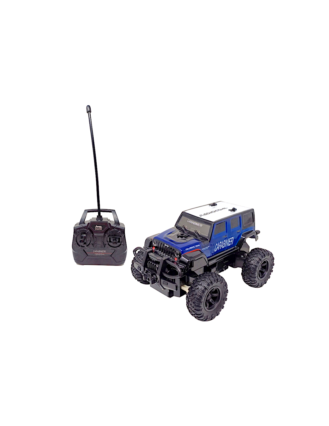 JEEP WRANGLER CARABINIERI, AUTO RADIOCOMANDATA 27 MHZ, 7 FUNZIONI, SCALA 1:24, ETÀ 6+, GIOCATTOLO