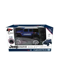 JEEP WRANGLER CARABINIERI, AUTO RADIOCOMANDATA 27 MHZ, 7 FUNZIONI, SCALA 1:24, ETÀ 6+, GIOCATTOLO