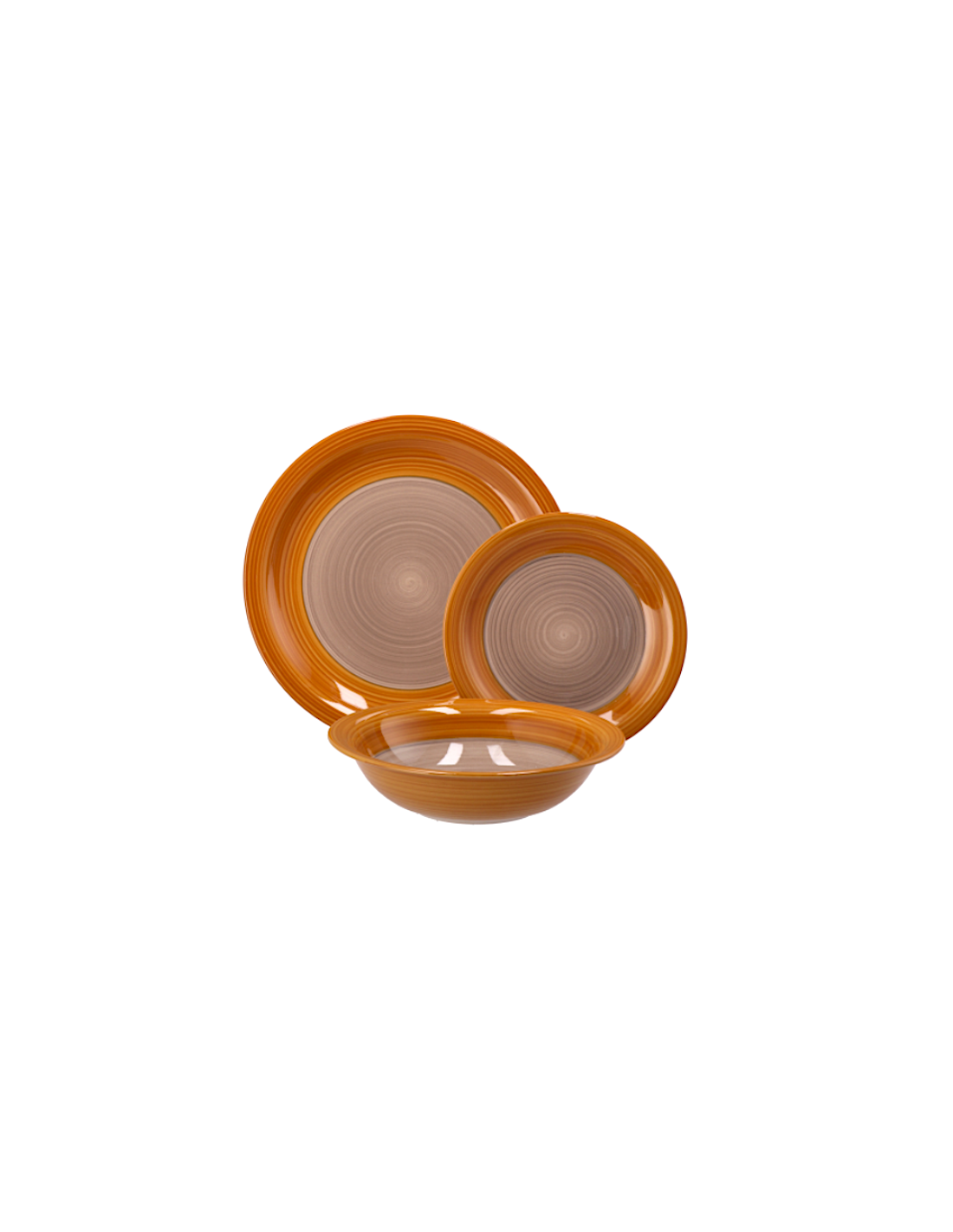 Servizio Tavola Cloe Giallo 18 Pezzi