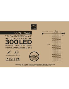 TENDA CONTRACT 300LED BIANCO FREDDO DA ESTERNO CON FLASH
