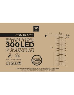 TENDA CONTRACT 300LED COLORE COPPER DA ESTERNO CON FLASH