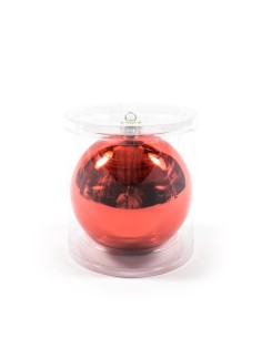 SFERA ROSSO LUCIDO/OPACO 15CM