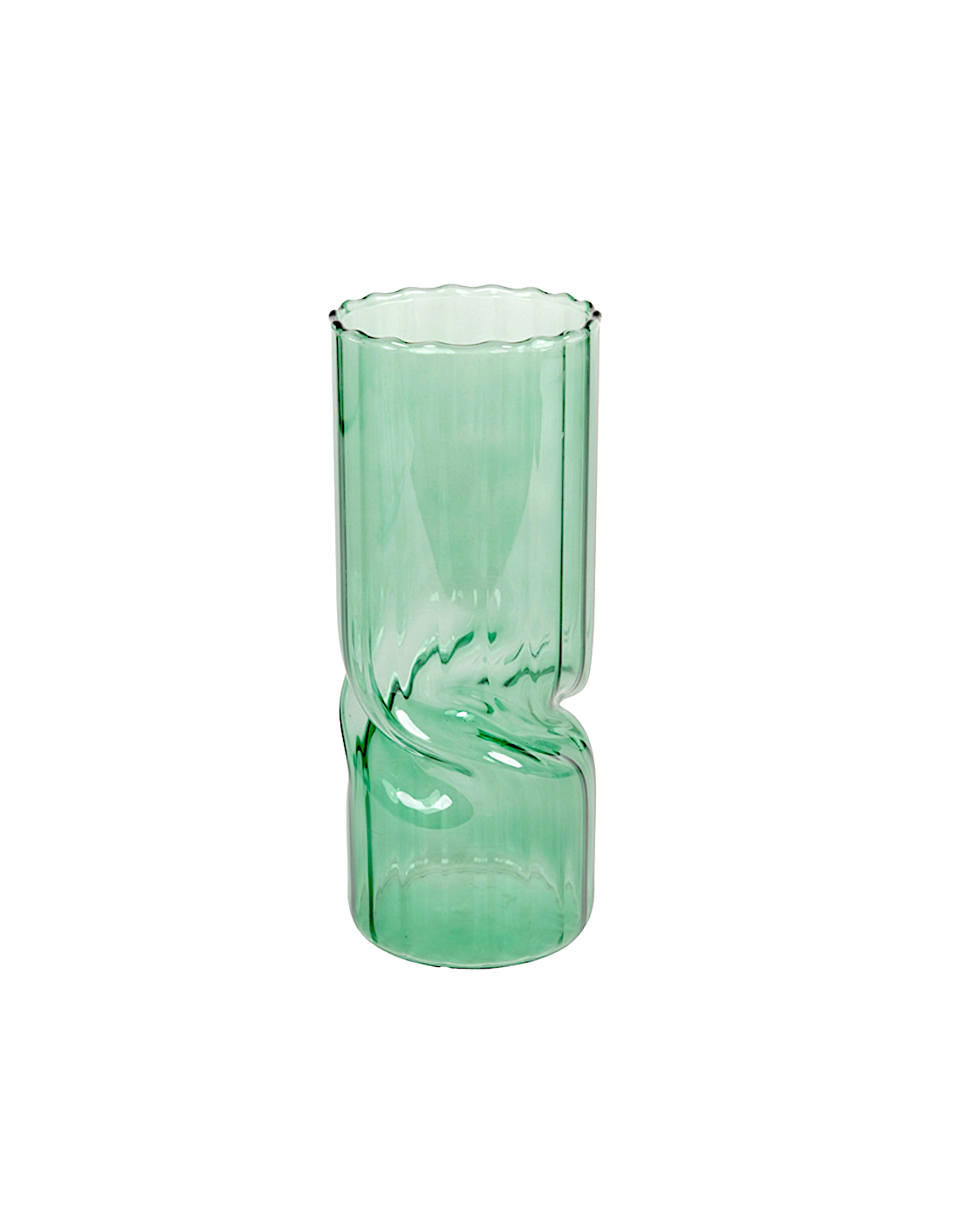 VASO 143034 VETRO VERDE 10X25CM