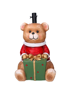 BASE ALBERO ORSETTO ROSSO 35X31X57CM