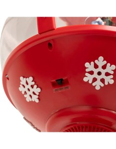 Decorazione lampione di Natale rosso 30x150cm con scenario e 30 luci LED - La magia di Natale illumina la tua casa