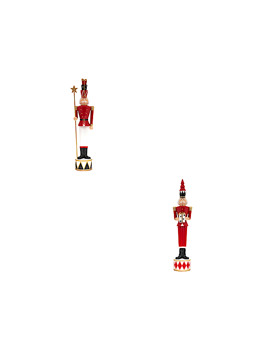 Decorazione schiaccianoci di Natale H47cm in resina assortito - La magia di Natale a casa tua