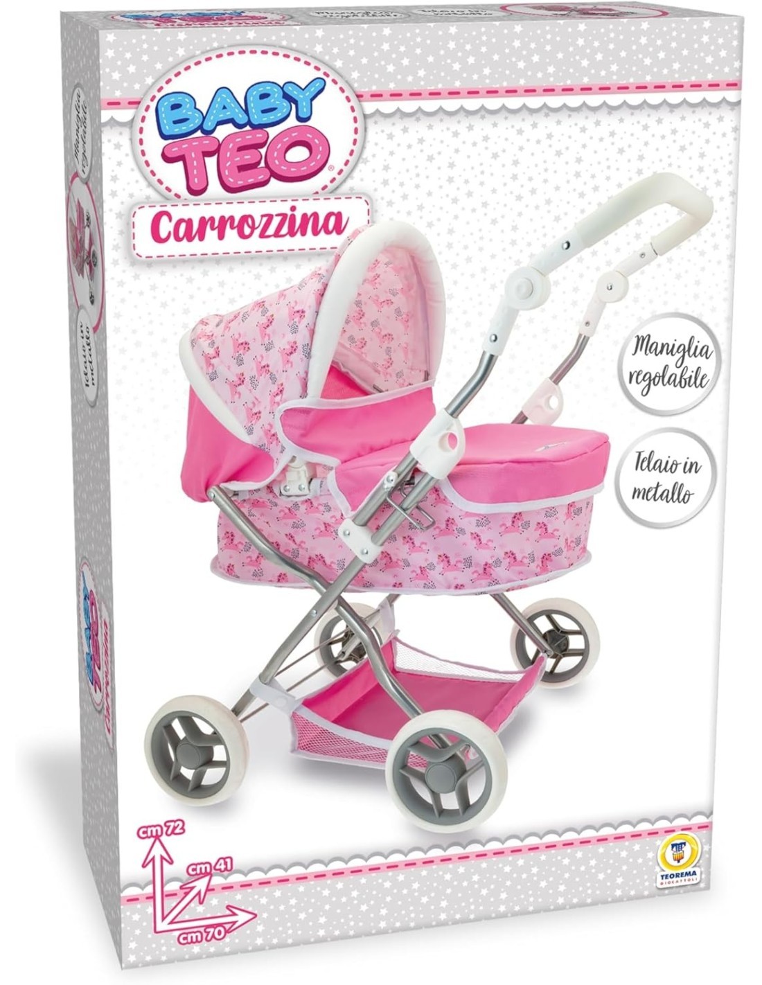 BABY TEO 72343 CARROZZINA IN METALLO su TreG Ingrosso