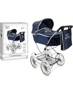 CARROZZINA 74256 BLUE METALLO 90CM CON BORSETTA su TreG Ingrosso 2