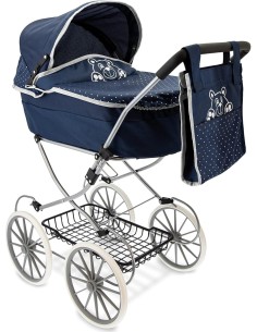 CARROZZINA 74256 BLUE METALLO 90CM CON BORSETTA su TreG Ingrosso