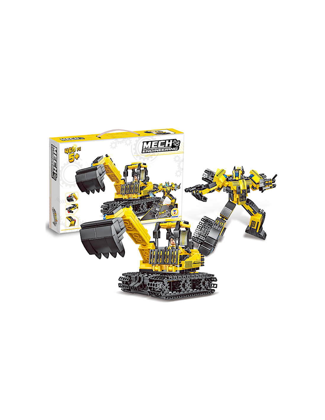 COSTRUZIONI ESCAVATORE TRANSFORMER 465PZ CLICK CLACK