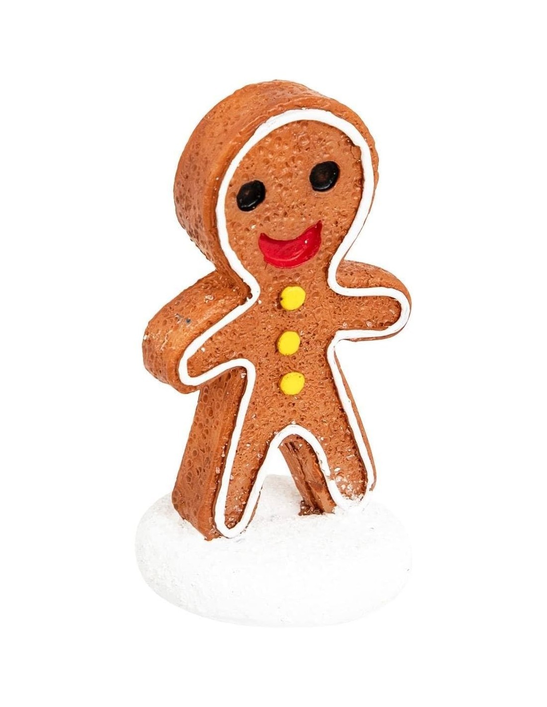 Decorazione set 3 santon di Natale Pan di Zenzero 4x2x5cm - La magia di Natale a casa tua