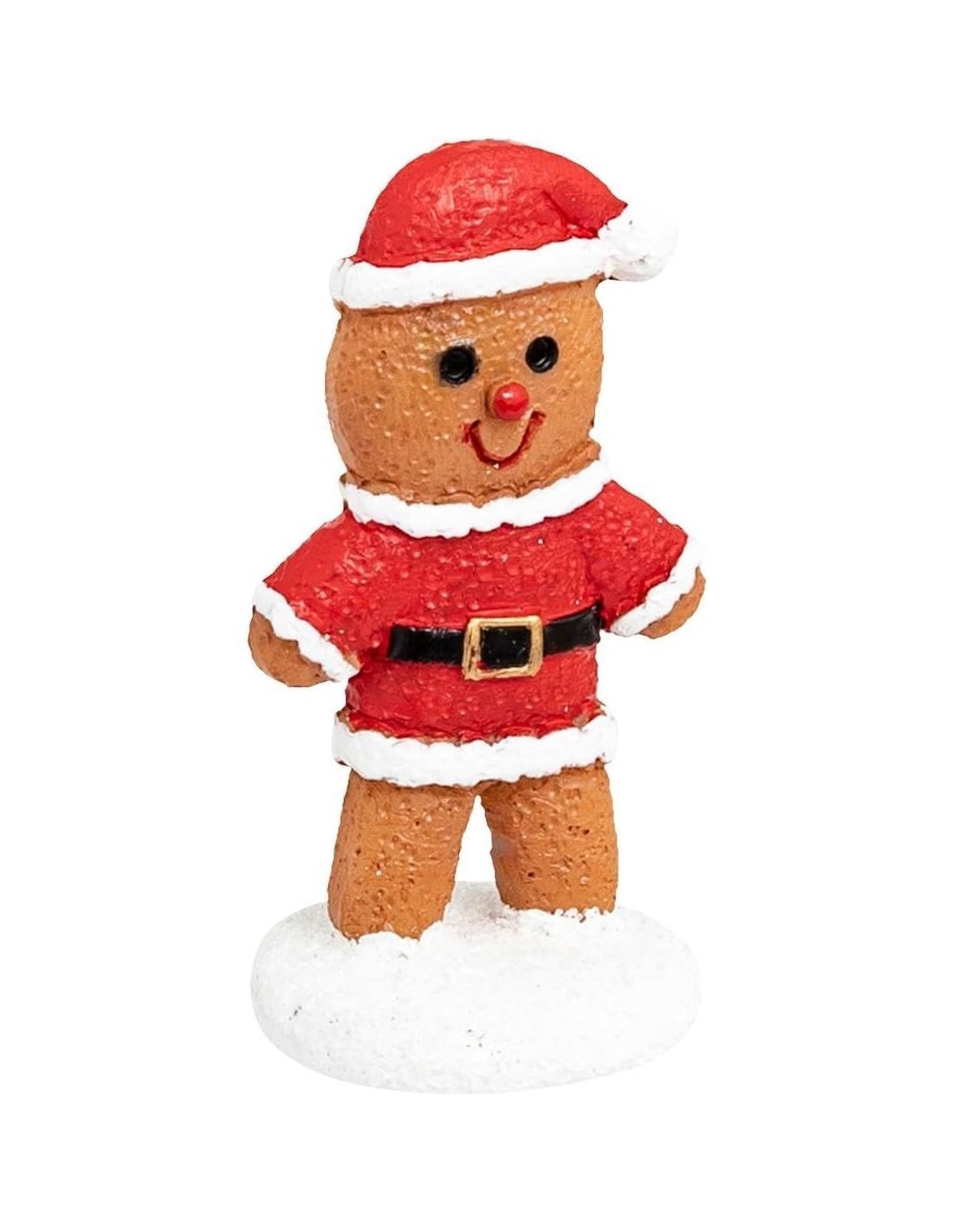 Decorazione set 3 santon di Natale Pan di Zenzero 4x2x5cm - La magia di Natale a casa tua