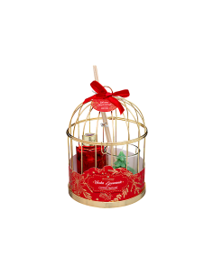 Decorazione set gabbie di Natale Lola 15x15x13,5cm Atmosphera - La magia di Natale a casa tua