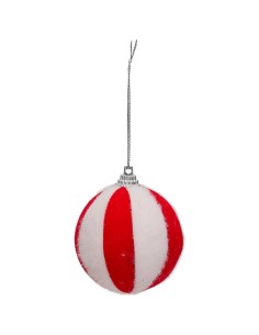 Decorazione palline di Natale Ø10cm rosso e bianco a righe set 22 Atmosphera - La magia di Natale a casa tua