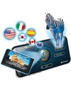 CLEMENTONI SAPIENTINO PIU  MAPPAMONDO LUMINOSO, CON APP DEDICATA