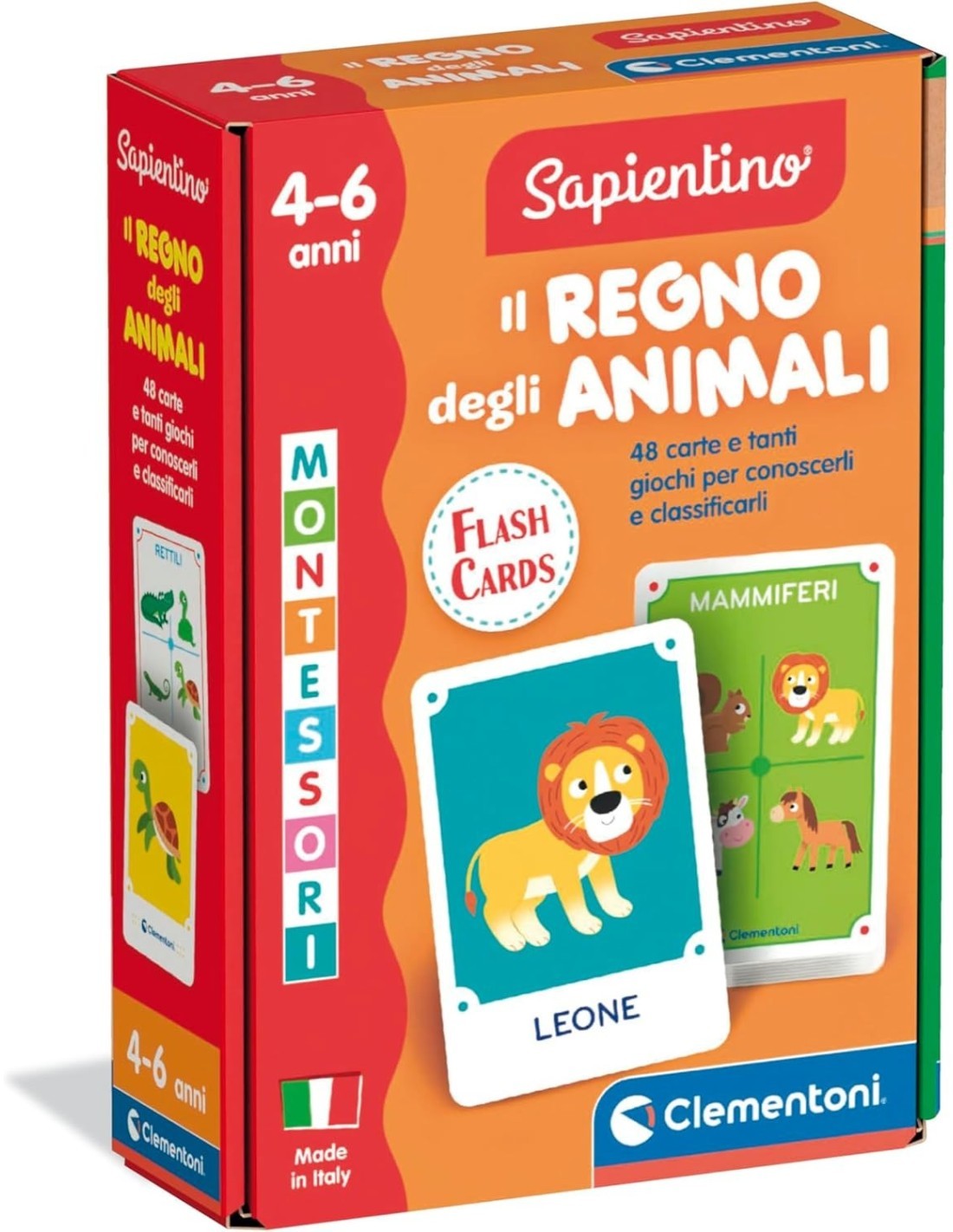 CLEMENTONI SAPIENTINO REGNO DEGLI ANIMALI FLASHCARDS