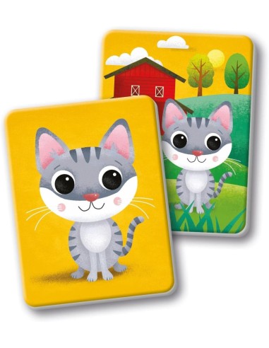 CLEMENTONI, SAPIENTINO BABY MONTESSORI, LE CASE DEI CUCCIOLI, FLASHCARDS EDUCATIVE,  48 CARTE TATTILI, ANIMALI E HABITAT