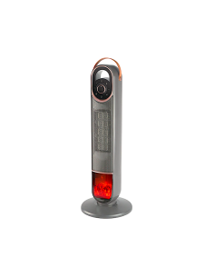 Johnson Zonda – Termoventilatore a Torre con Effetto Fiamma