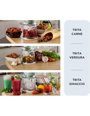 TRITATUTTO 043804AR0 VERDE 400W 600ML su TreG Ingrosso