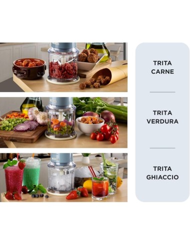 TRITATUTTO 043805ARO AZZURRO 400W 600ML su TreG Ingrosso