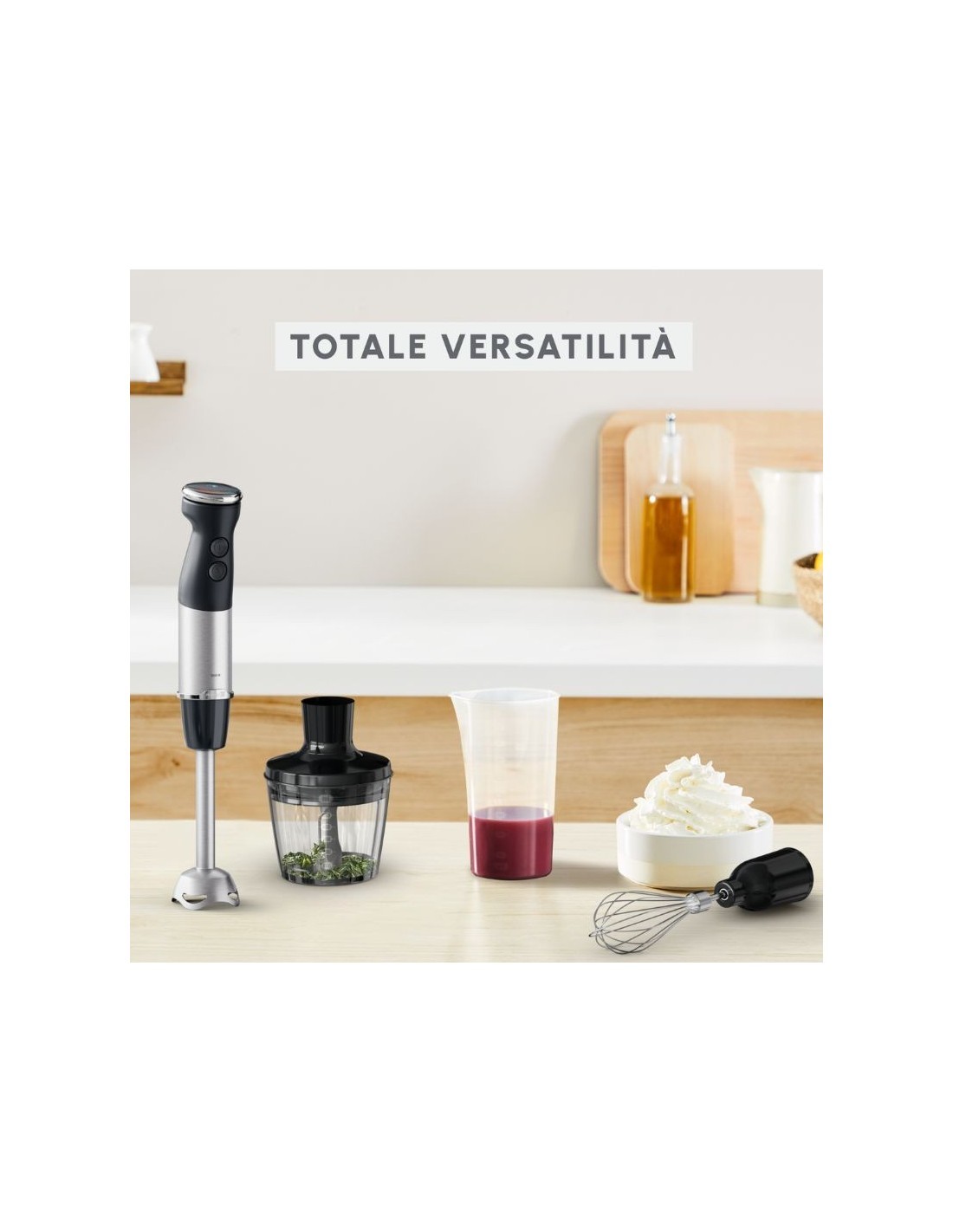 Frullatore a immersione Moulinex Quickchef 1000W DD673810 - potente e pratico | Tre G Ingrosso