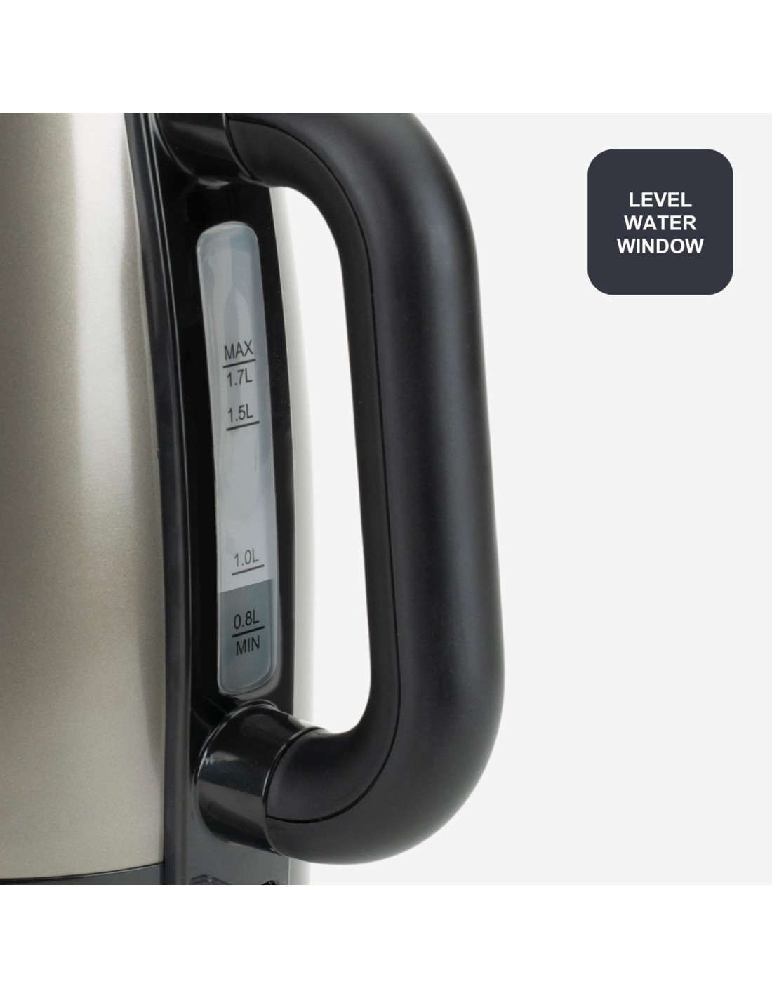 BLACK+DECKER BXKE2201E – Bollitore Elettrico Inox 2200 W, 1,7 L