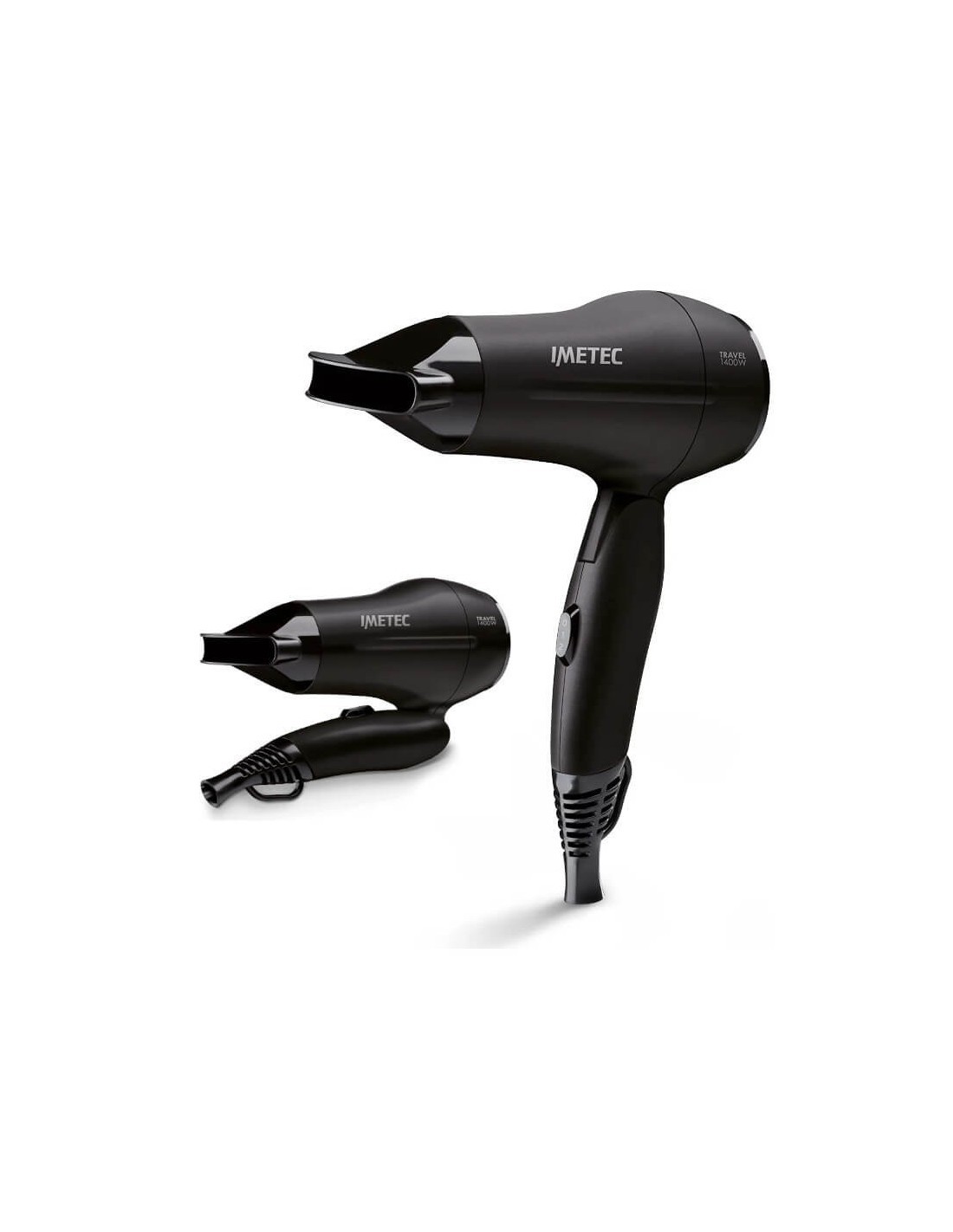 ASCIUGACAPELLI DA VIAGGIO PIEGHEVOLE 1400W 11108 IMETEC su TreG Ing...