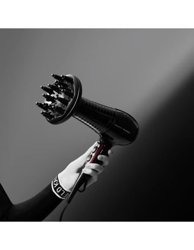 Rowenta Powerline CV591LF0 Asciugacapelli 2300 W – Nero, Boost di Ioni e Thermo Control