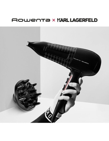 Rowenta Powerline CV591LF0 Asciugacapelli 2300 W – Nero, Boost di Ioni e Thermo Control