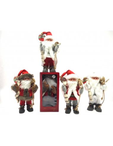 B.NATALE VESTE PANNO/LANA C/PERGAMENTA H.32CM. C/MUSICA-MOVIMENTI