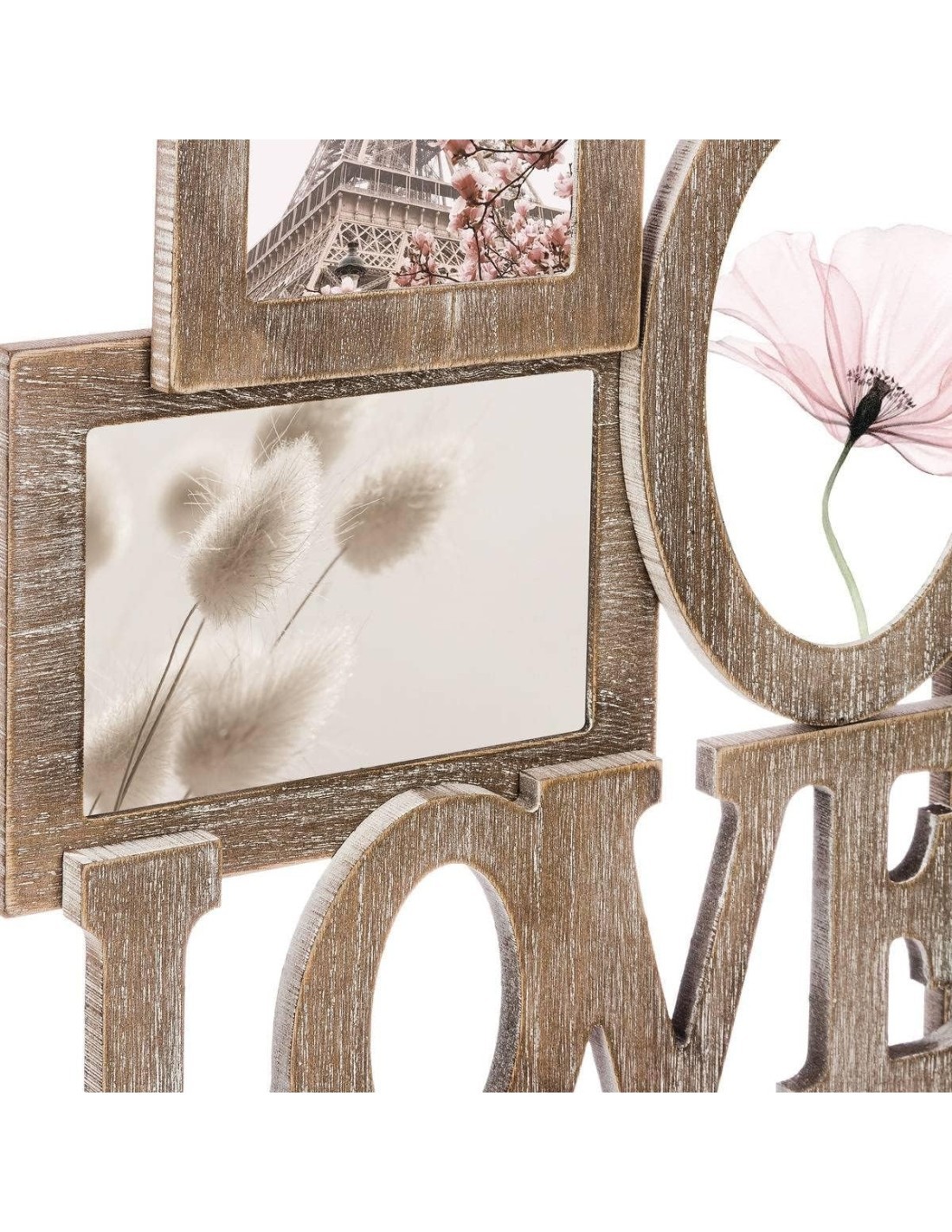 ATMOSPHERA CREATEUR D’INTERIEUR – Portafoto Charme in Legno Naturale 6 Foto – Stile Vintage