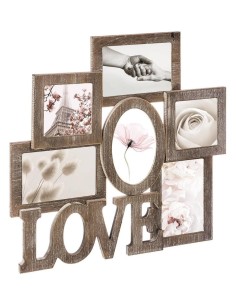 ATMOSPHERA CREATEUR D’INTERIEUR – Portafoto Charme in Legno Naturale 6 Foto – Stile Vintage 2