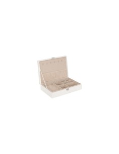 Scatola Portagioie Loe in Bouclé Bianco – 28 x 19 x 7 cm