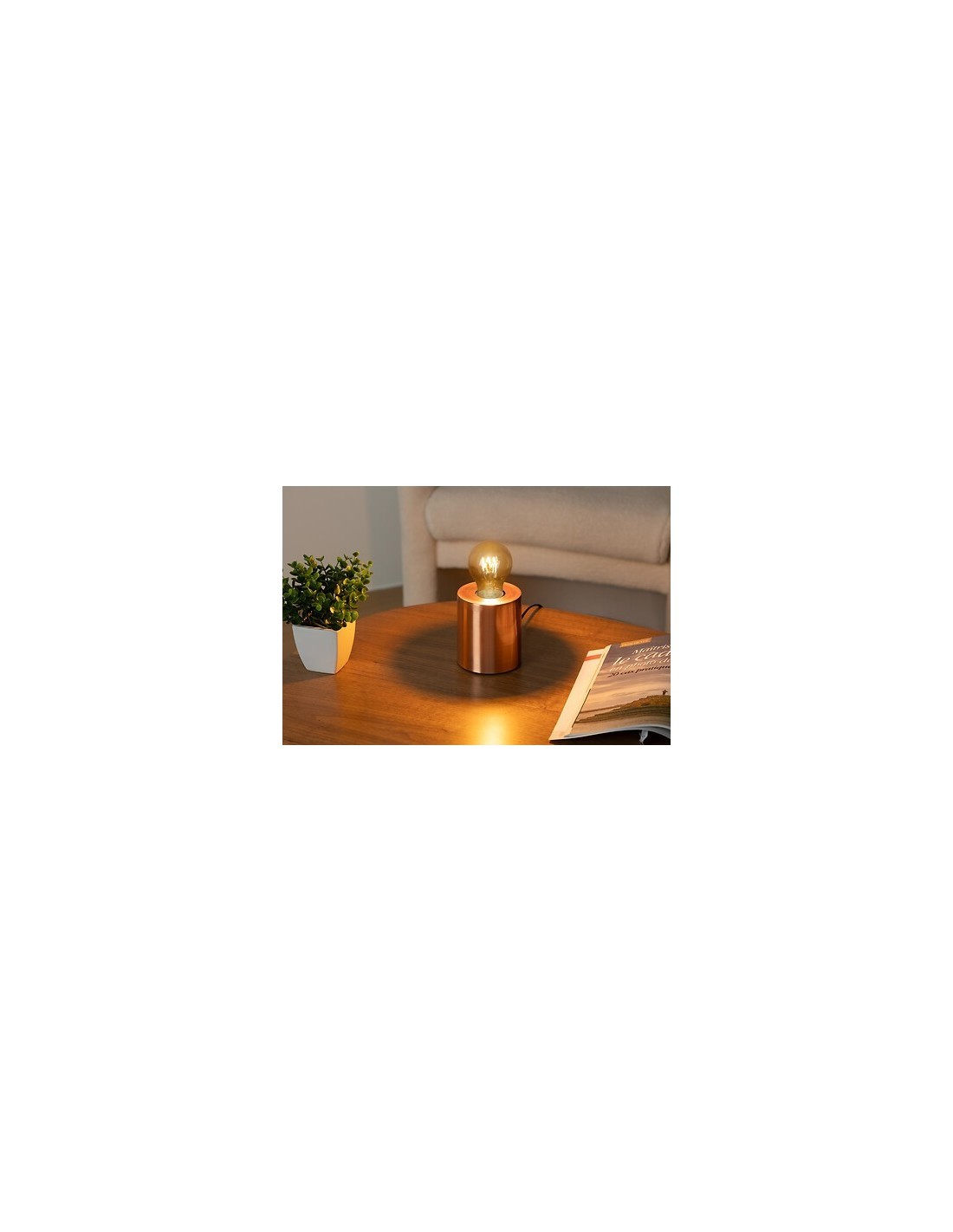Lampada con Base Saba Rame – Altezza 10,5 cm