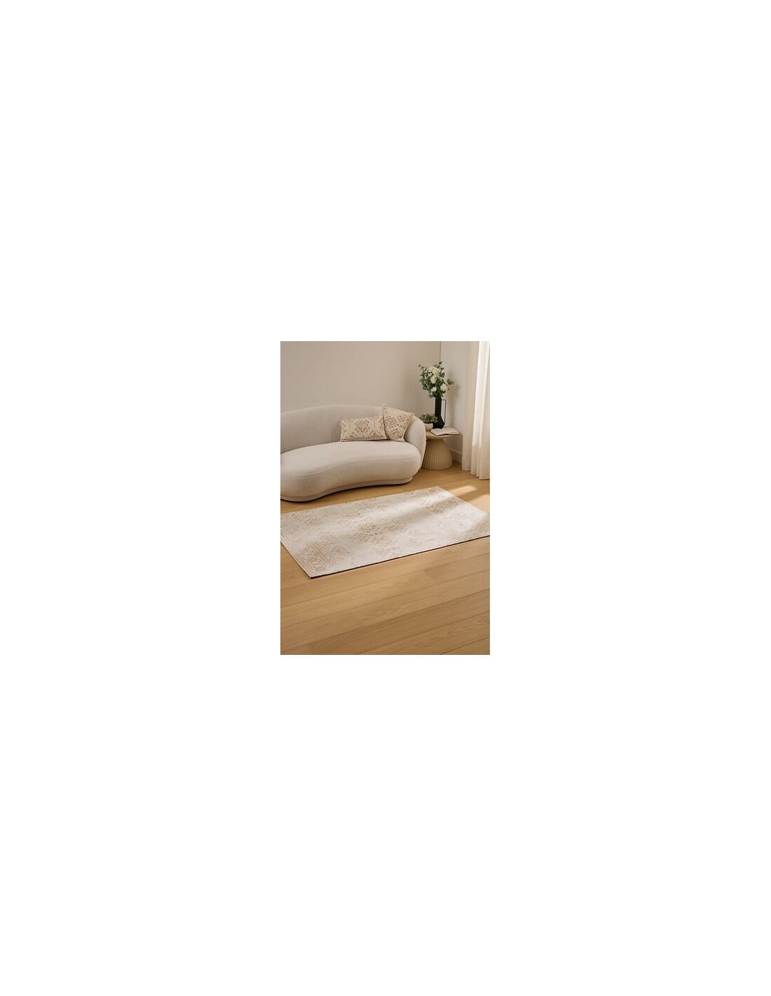 Tappeto Ozel Riccio Lino Beige 120 x 170 cm